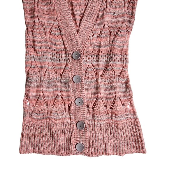 Takeout pink button front cardigan sz xs - Picture 5 of 8